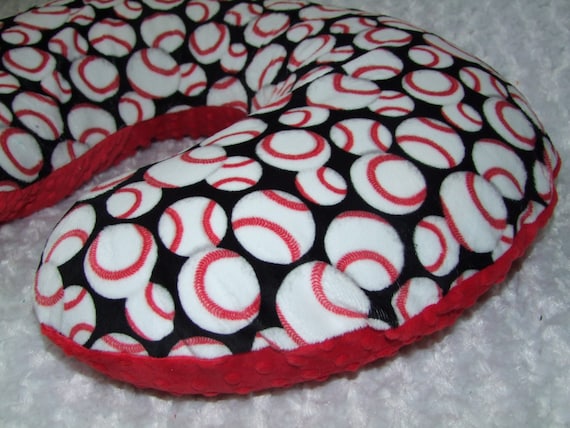 Baseball Nursing Pillow Cover Boppy Or Jolly Jumper Etsy