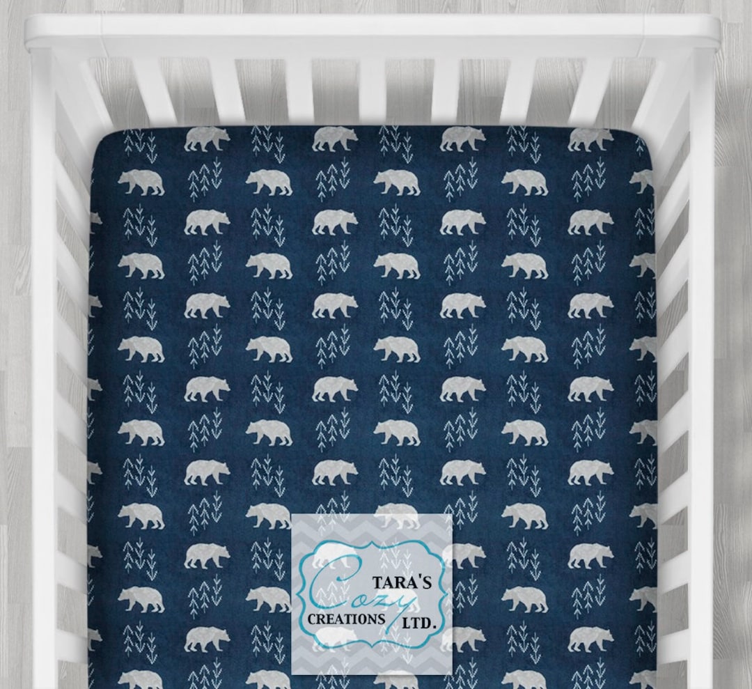 Bear Minky Crib Sheet / Crib Sheet / Twin Sheet Minky Crib Etsy