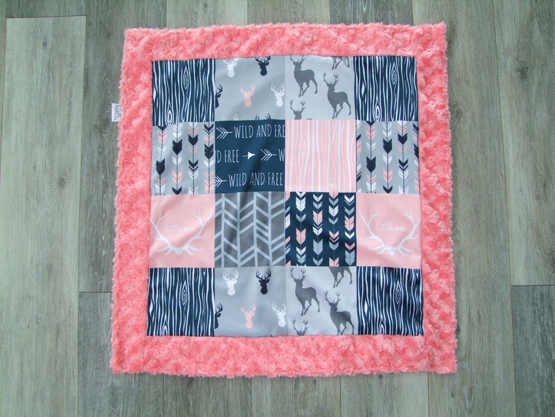Baby Woodland Minky Blanket Designer Baby Blanket Designer Etsy