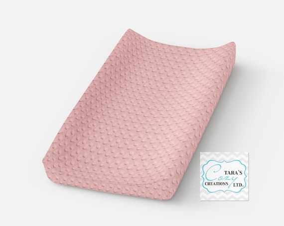 light pink changing pad cover