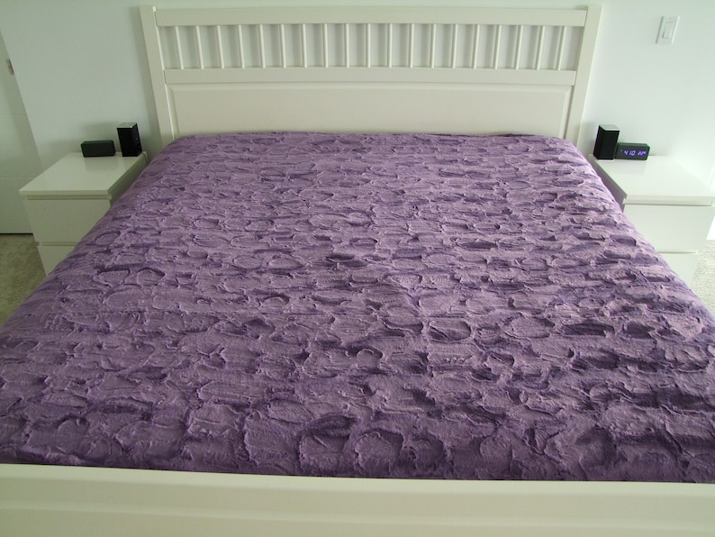 KING Size LUXE MINKY Sheets Double Fitted Sheet Queen Etsy Canada