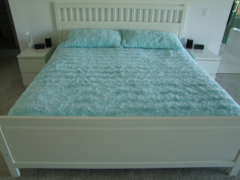 KING Size LUXE MINKY Sheets Double Fitted Sheet Queen Etsy Canada