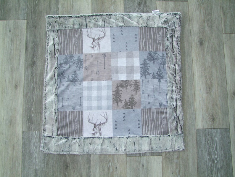 Baby Woodland Minky Blanket Designer Baby Blanket Designer Etsy