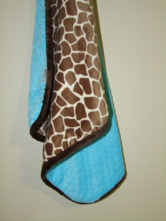 Items similar to Giraffe Minky Blanket Giraffe Minky Bedding