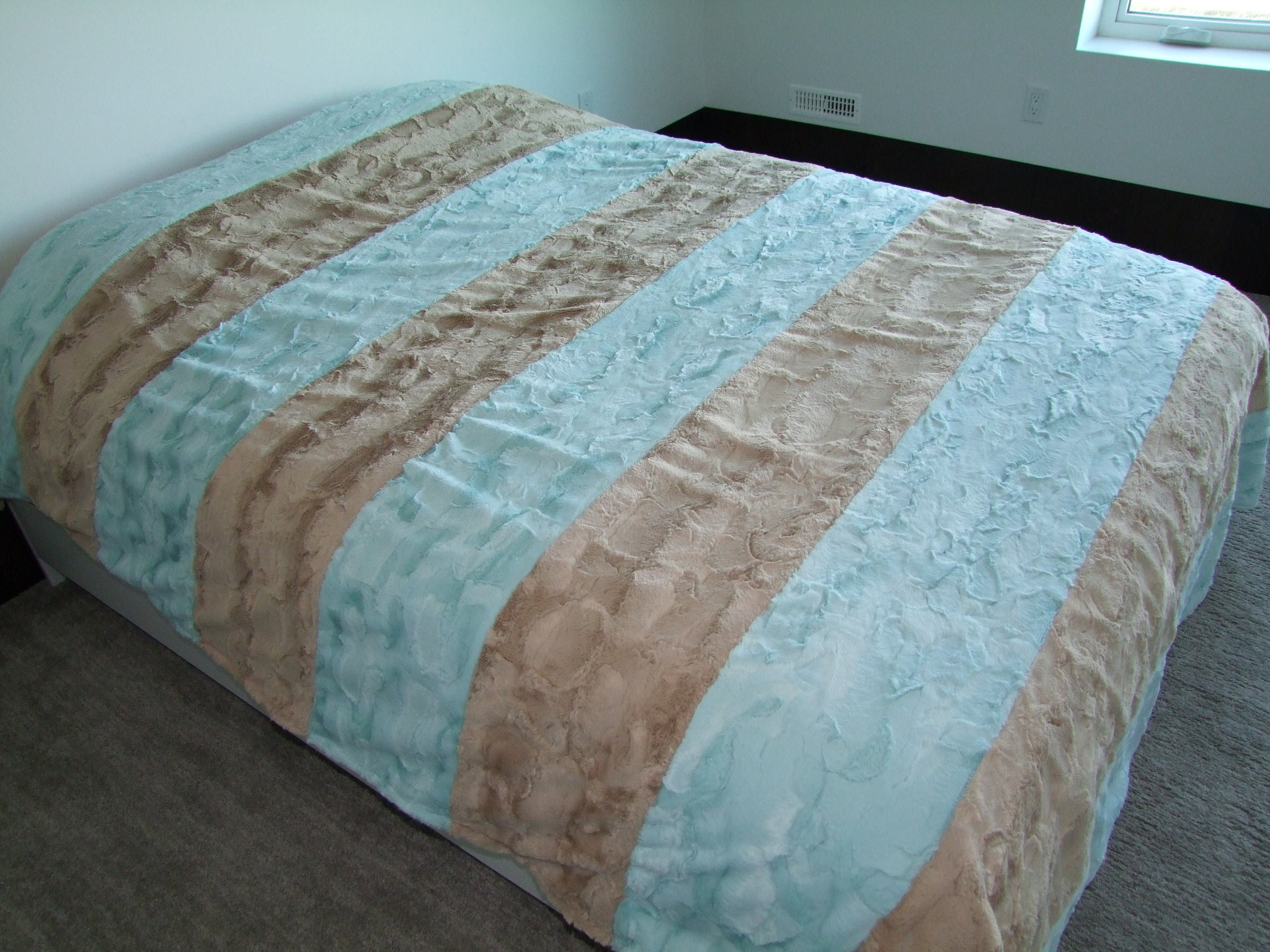 Luxe Minky Blanket Twin Double Full Queen or King Size Etsy