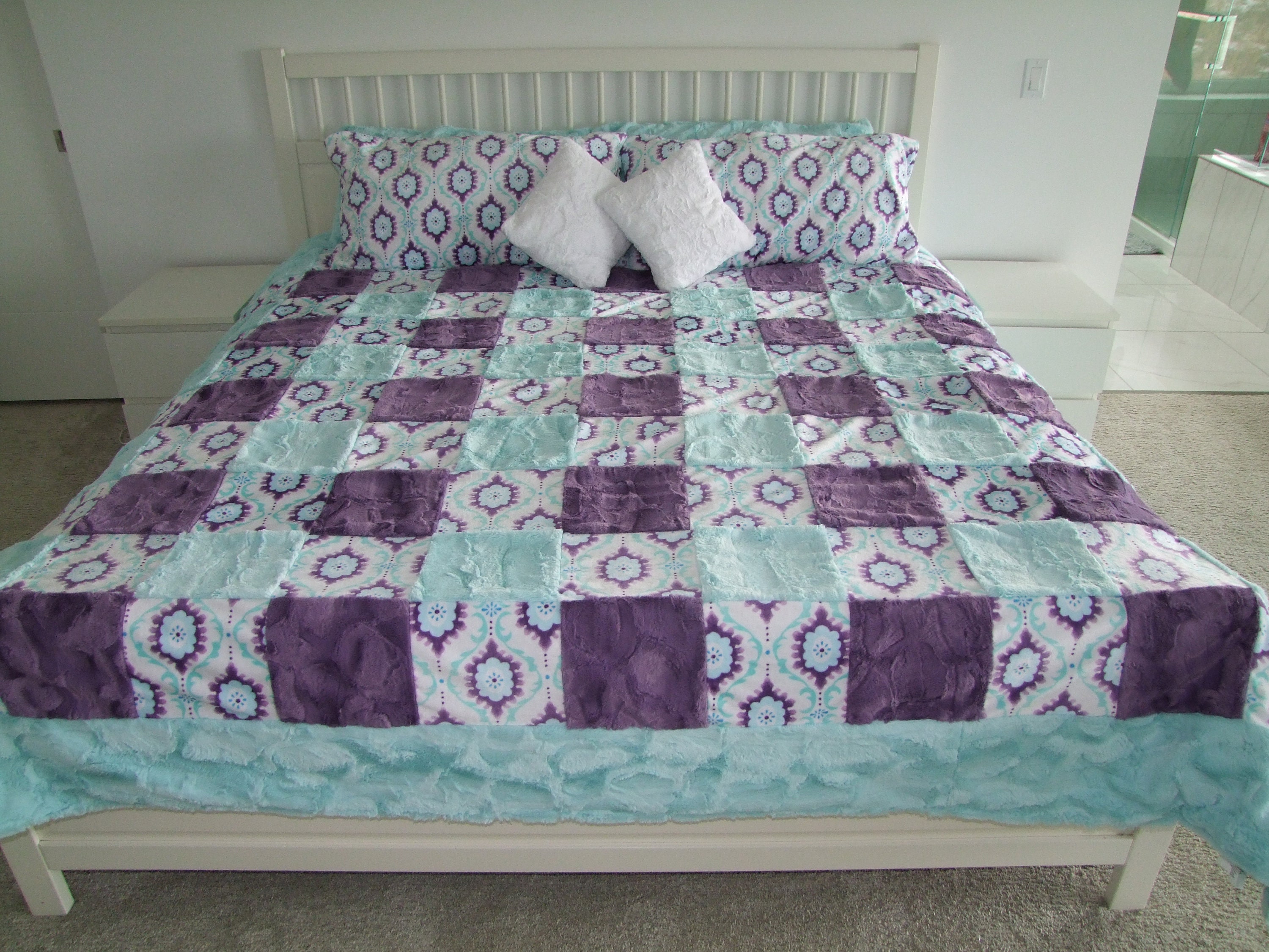 Luxe Minky Blanket Twin Double Full Queen or King Size Etsy