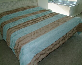Luxe Strip Style Blanket - KING Size Luxe Blanket - Queen Size Luxe Bedding - Twin Size Luxe Bedding - Ships out in 2-4 days