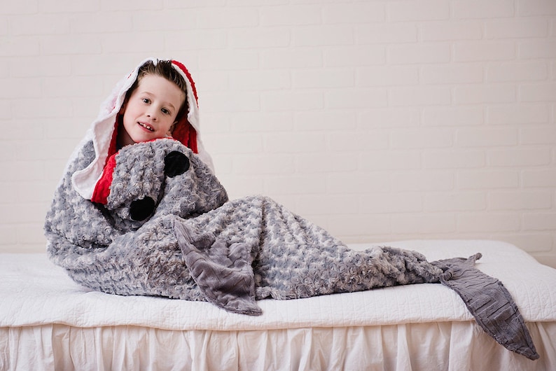 Shark Sleep Sack Shark Blanket Shark Bedding Ocean Theme Etsy