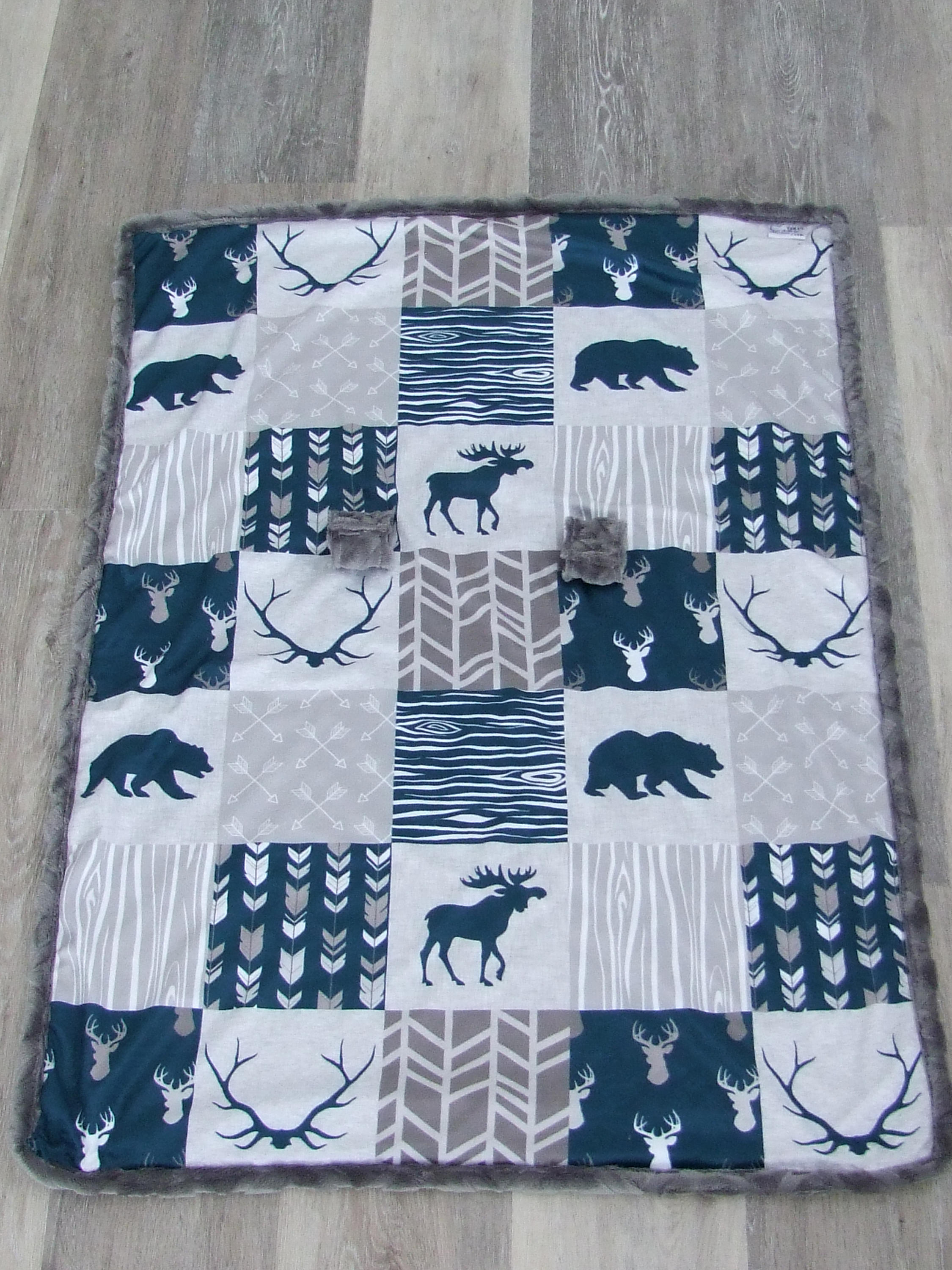 Moose Bear Minky Canopy Blanket Deer Car Seat Canopy Blanket Etsy Canada