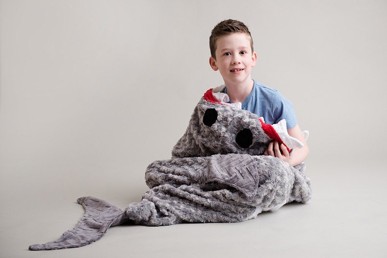 Adult Shark Sleep Sack Shark Blanket Shark Bedding Ocean Etsy