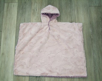 Luxe Car Seat Cozy PONCHO- Car Seat Safe - Minky Car Seat Blanket - Poncho - Kids Poncho- All MINKY-