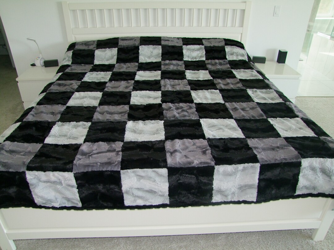 Luxe Minky Blanket Twin Double Full Queen or King Size Etsy