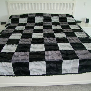 Luxe Minky Blanket - Twin, Double, Full, Queen or King Size MINKY Blanket - Luxe Minky Adult Blanket-