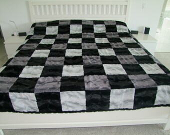 Luxe Minky Blanket - Twin, Double, Full, Queen or King Size MINKY Blanket - Luxe Minky Adult Blanket-
