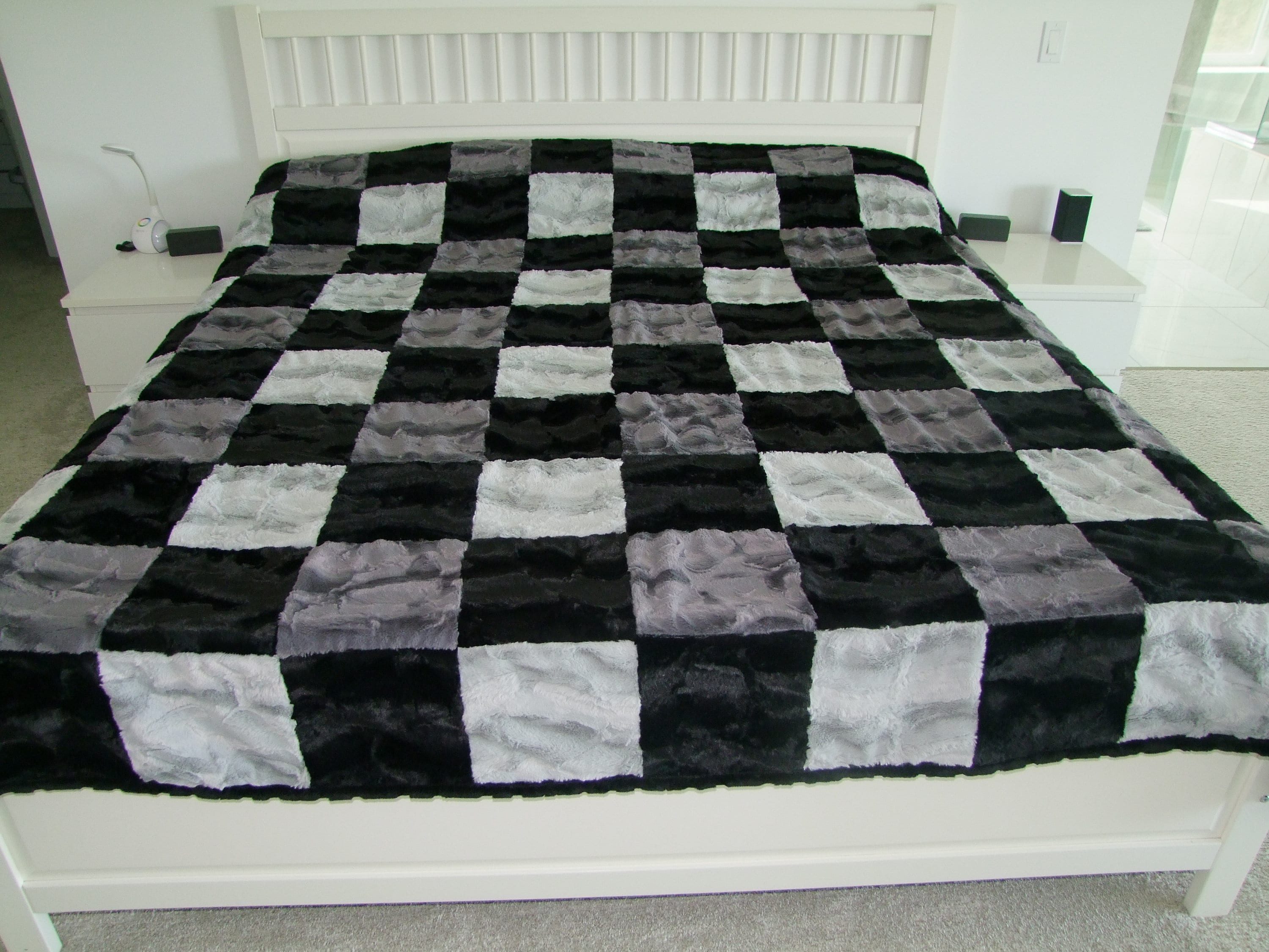 Minky comforter king cheap