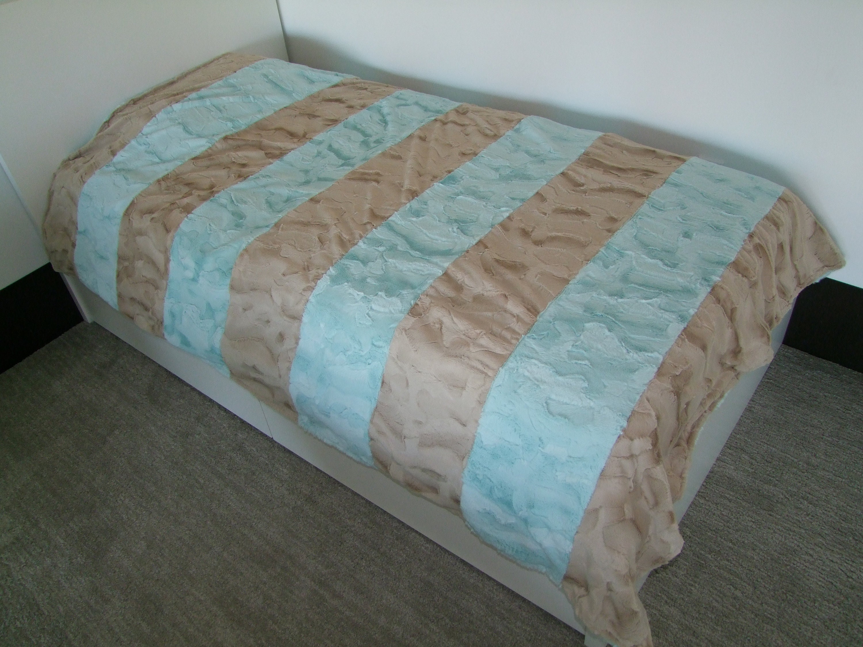 Luxe Minky Blanket Twin Double Full Queen or King Size Etsy