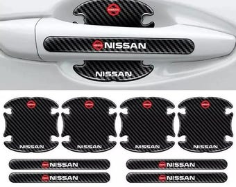 Nissan protective stickers for handles, Nissan handles protector, Black Nissan protective stickers for handles, Nissan door protector