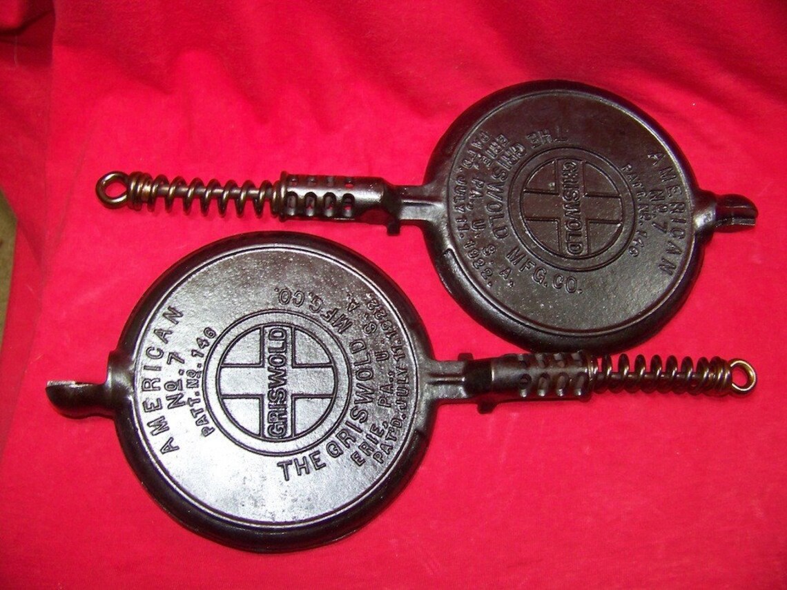 Griswold American No. 7 Waffle Iron 0143 Etsy