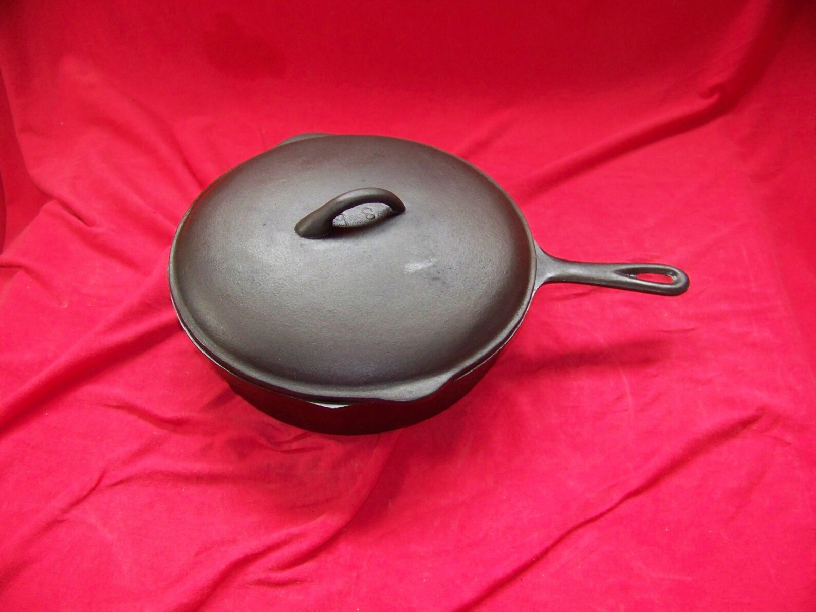 BSR No. 8 Cast Iron Deep Skillet w/Lid 0460 Etsy