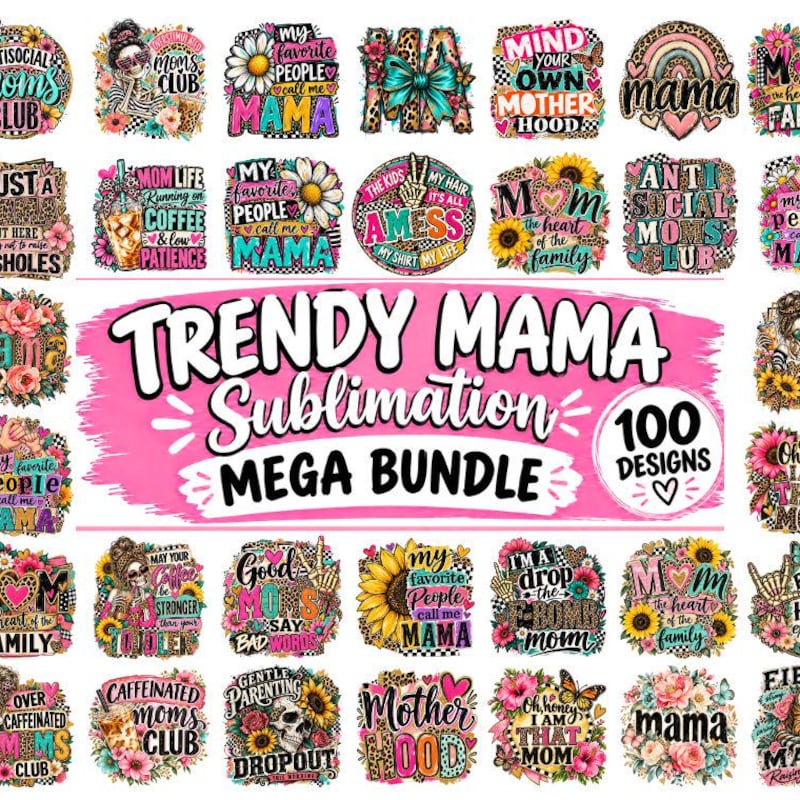 Momma Pattern Svg Fall Mom Png Designs - Etsy