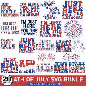 Funny USA vuurwerk paar svg, sarcastische paar png, 4 juli svg png, Just Here For The Fireworks svg, volwassen humor svg, cricut