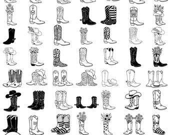Cowboy boots svg,cowboy hat svg,Western Boots Svg,Floral boots svg,Cowboy Boots Cut File,Howdy svg,Rodeo Svg,Ranch svg,cricut files