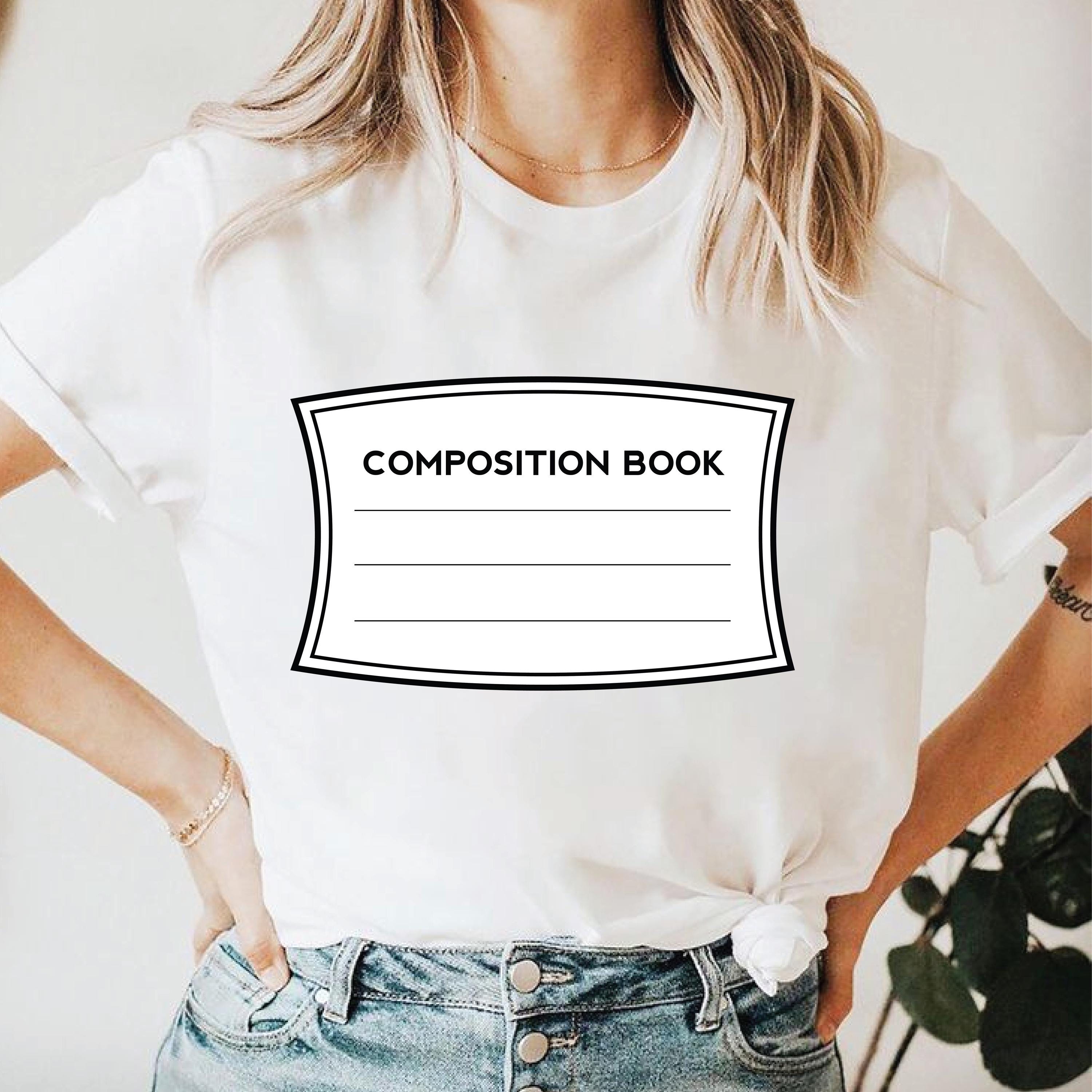 Composition Book Label Svg,composition Book Svg,composition Notebook ...