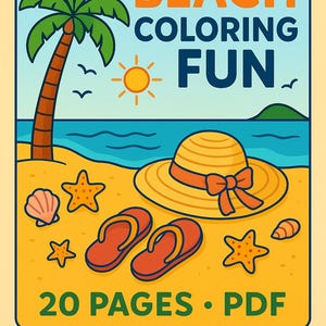 子供と大人の色鮮やかなプラージュ | Coloriages d'été à imprimer PDF |シーン オセアニーク リラクサンテ