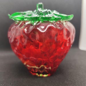 Strawberry Resin Jar