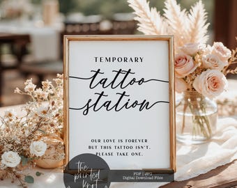 Placa de tatuagem temporária, tatuagem temporária para impressão de casamento, placa de tatuagem temporária minimalista para casamento, placa de tatuagem temporária para casamento, Blair, 04