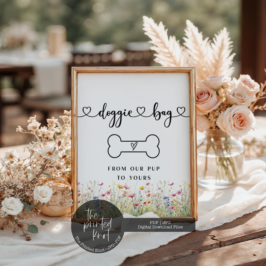 ドギーバッグウェディングサイン、ドギーバッグウェディング印刷物