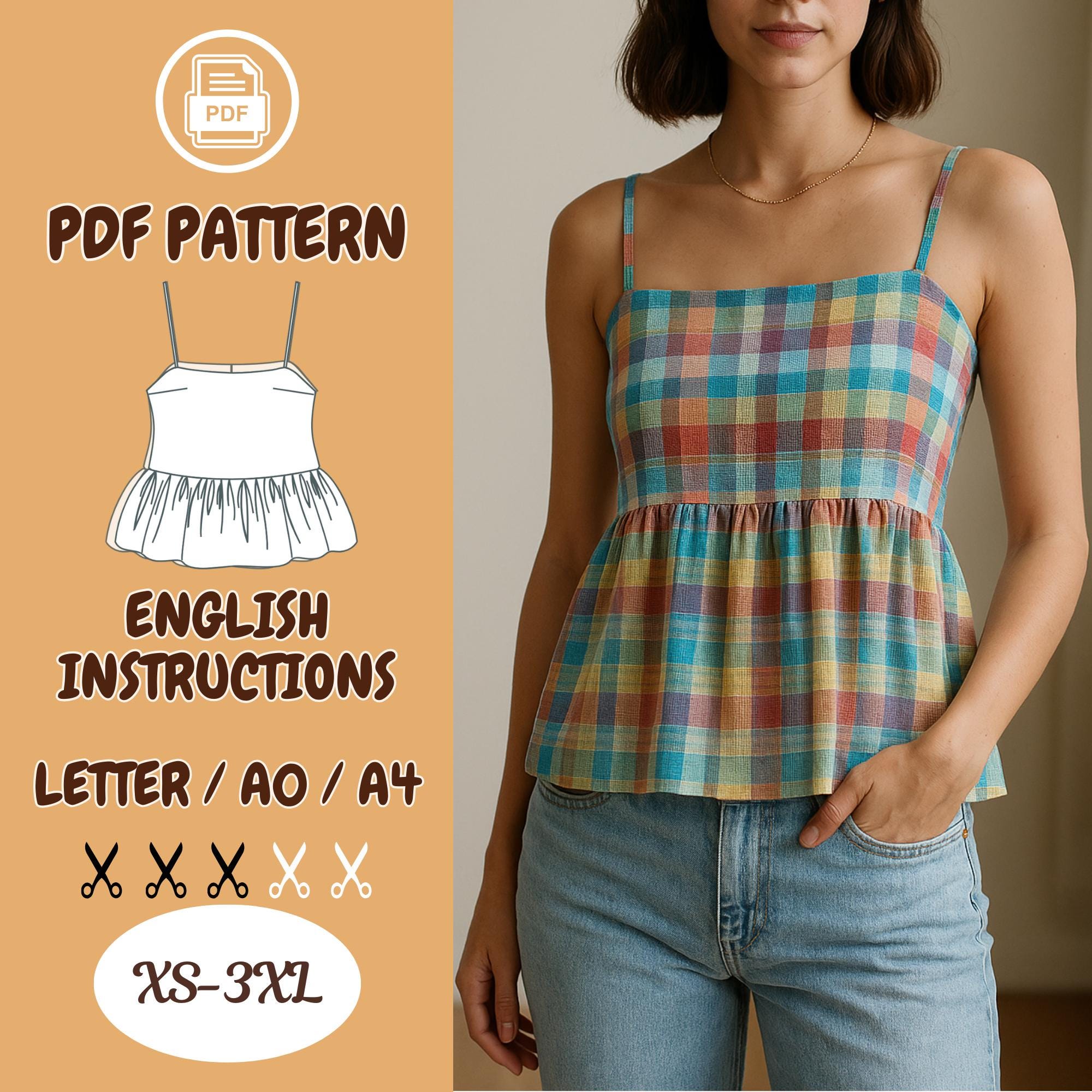 tartan peplum top
