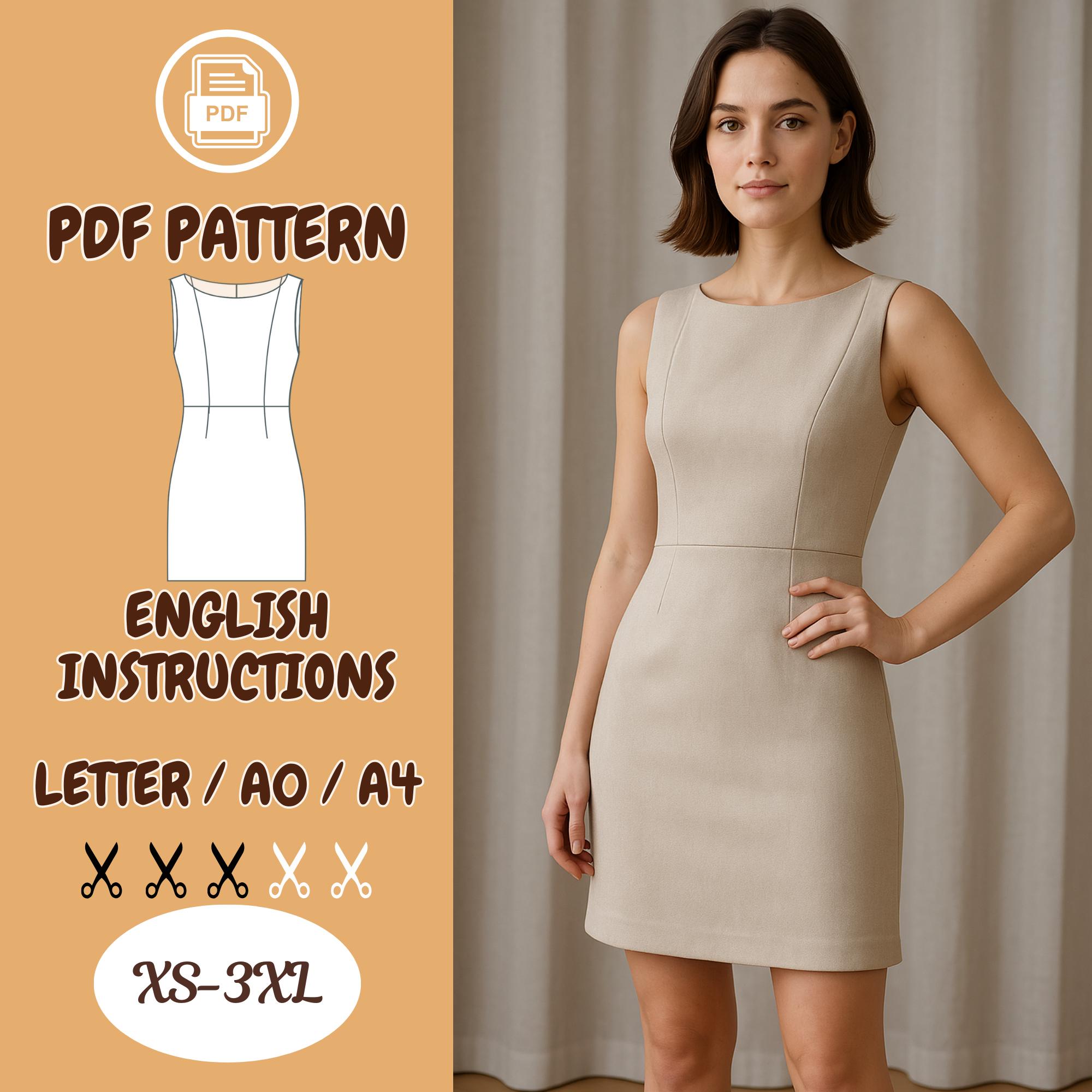 strapless open back dress Timeless V-Neck Maxi Dress with Godet Skirt Sewing Pattern [Alessandra main image 1