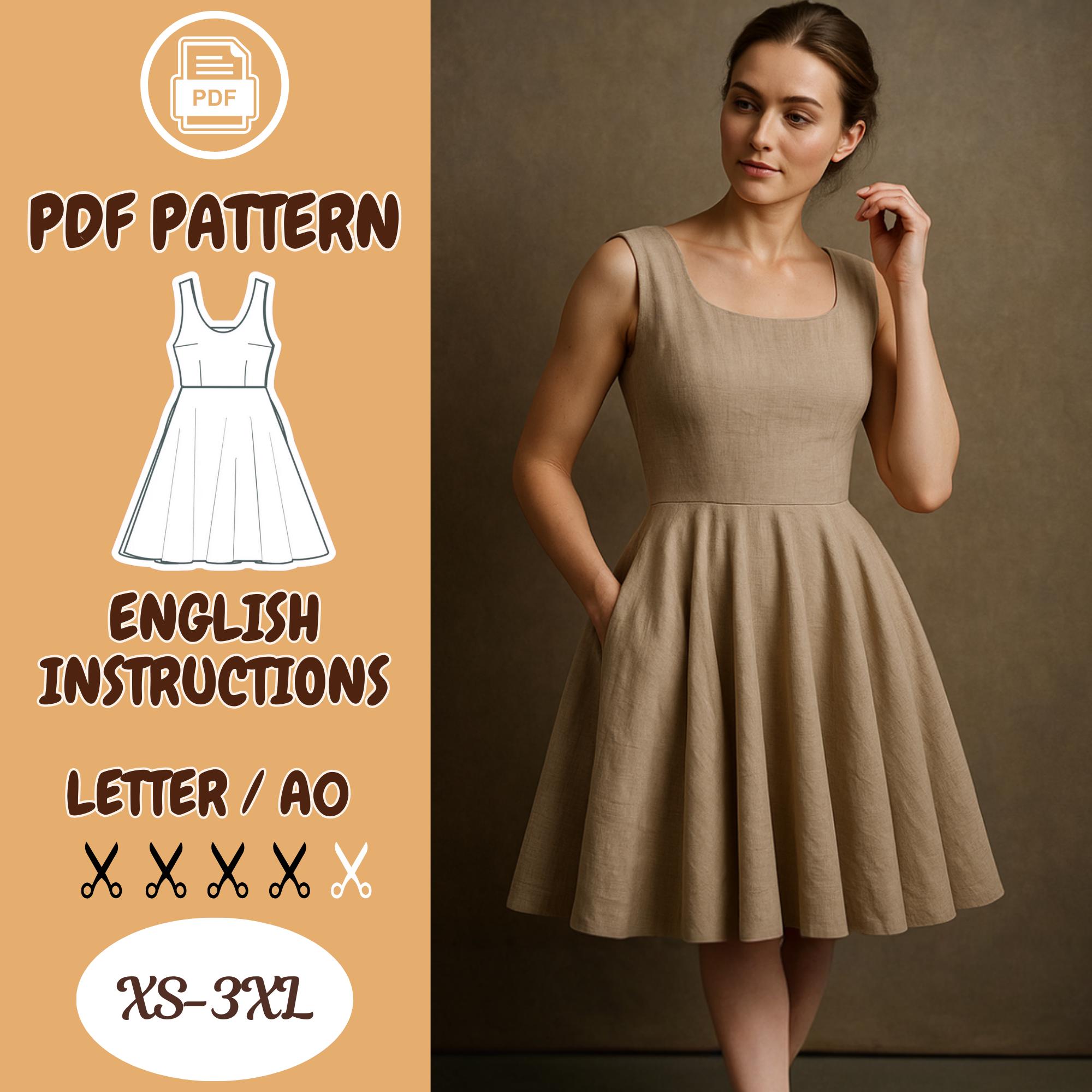 Sleeveless Fit and Flare Dress - Etsy