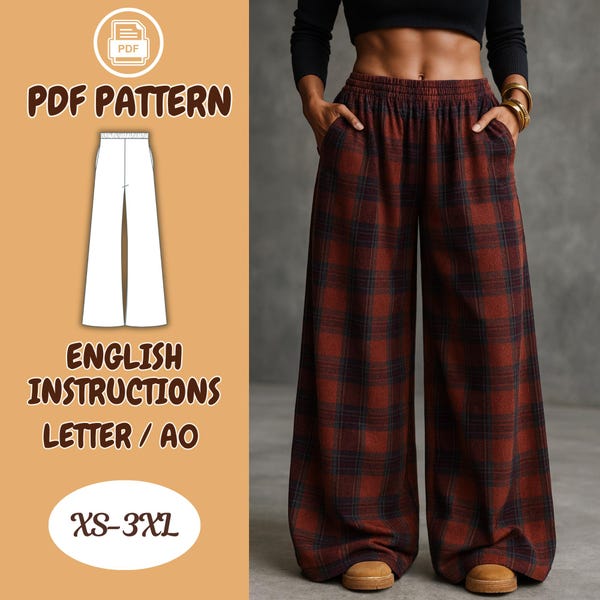 Rust Trousers Women - Etsy