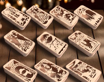 Christmas Gift Box SVG Bundle: 3D Layered Laser Cut Files (Digital Download)