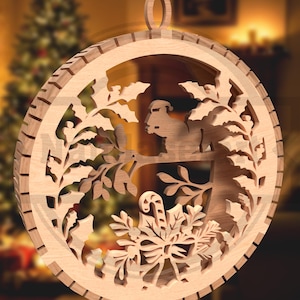 100 Christmas Ornaments SVG Mega Bundle: Laser Cut Files (Digital Download) image 17