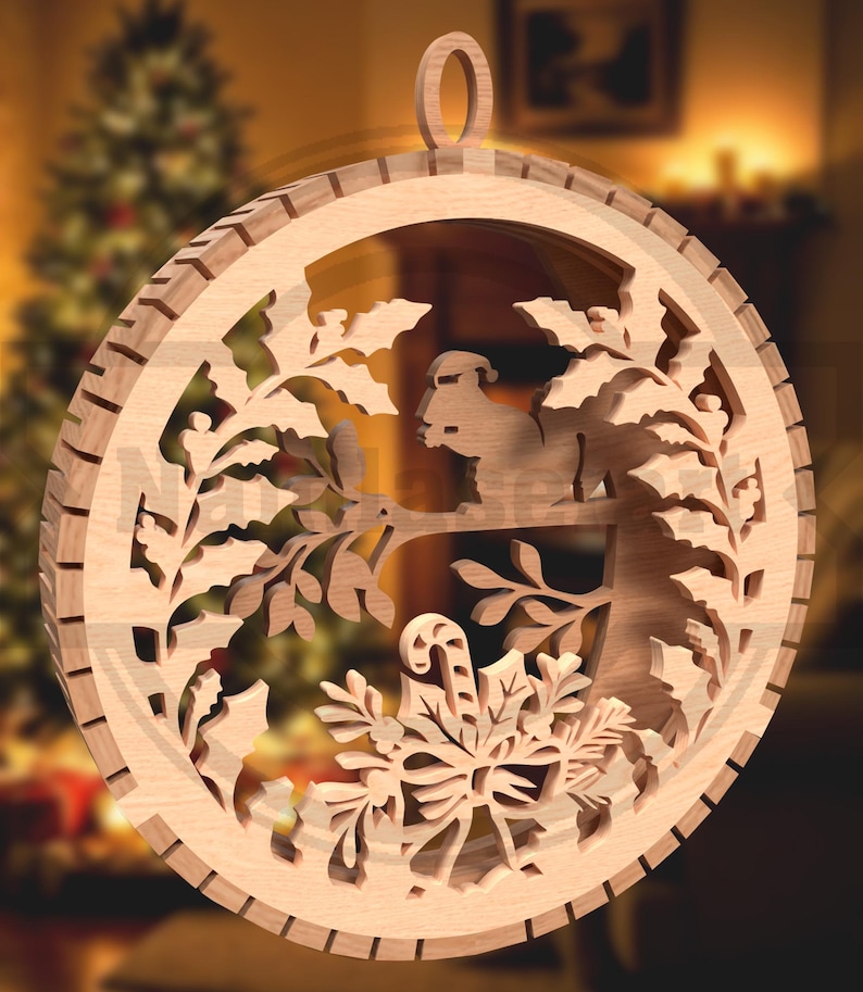 100 Christmas Ornaments SVG Mega Bundle: Laser Cut Files (Digital Download) image 17
