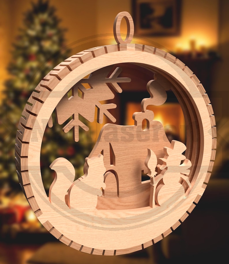 100 Christmas Ornaments SVG Mega Bundle: Laser Cut Files (Digital Download) image 18