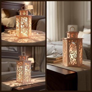 Ocean Hanging Lantern SVG Bundle, Sea Life Coastal Decor, Laser Cut Wood (Digital Download)