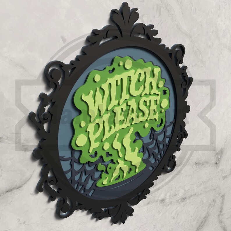 Witch Please Halloween SVG - Layered Laser Cut File - Digital Download ...