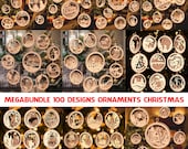 100 Christmas Ornaments SVG Mega Bundle: Laser Cut Files (Digital Download)