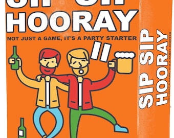Sip Sip Hooray 2 – The Ultimate Party Drinking Game, Packed with Hilarious Challenges, For Game Nights, Celebrations, and Icebreaker Fun