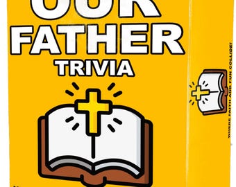 Our Father Bible Trivia Game – Christian Fun for Adults, Teens & Groups - Perfect for Sunday School, Bible Study, or Christian Game Nights