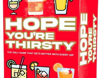 Hope You’re Thirsty Drinking Card Game The Fly Party Game for Adults and Everyone, For Game Nights, Gatherings, and Fun Drinking Challenges