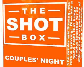 The Shot Box Couples Night Couples Drinking Game with Challenging and Fun Tasks Great for Parties, Date Nights, and Group Get-Togethers