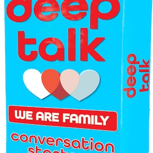 Deep Talk Family Conversation Cards – Sharing Joy with Kids & Adults, Perfect for Family Gatherings, Fun Icebreaker Game for Discussions
