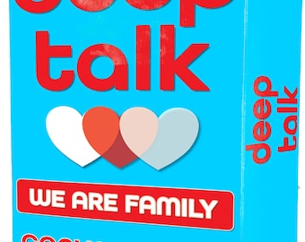 Deep Talk Family Conversation Cards – Sharing Joy with Kids & Adults, Perfect for Family Gatherings, Fun Icebreaker Game for Discussions