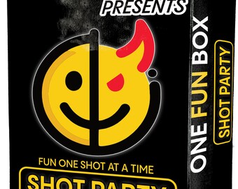 One Fun Box Shot Party - The Ultimate Drinking Game for Parties, College Nights, Birthdays - Card Game for Shots, Gifts & Celebration