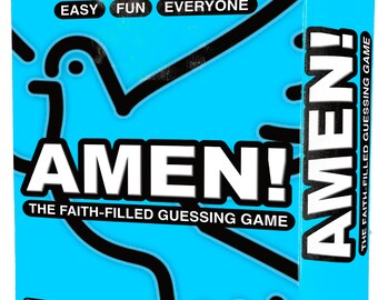 Amen Bible Trivia and Charades Game – Christian Faith-Based Edition for Everyone – Guess Words with Talking or Action Challenges